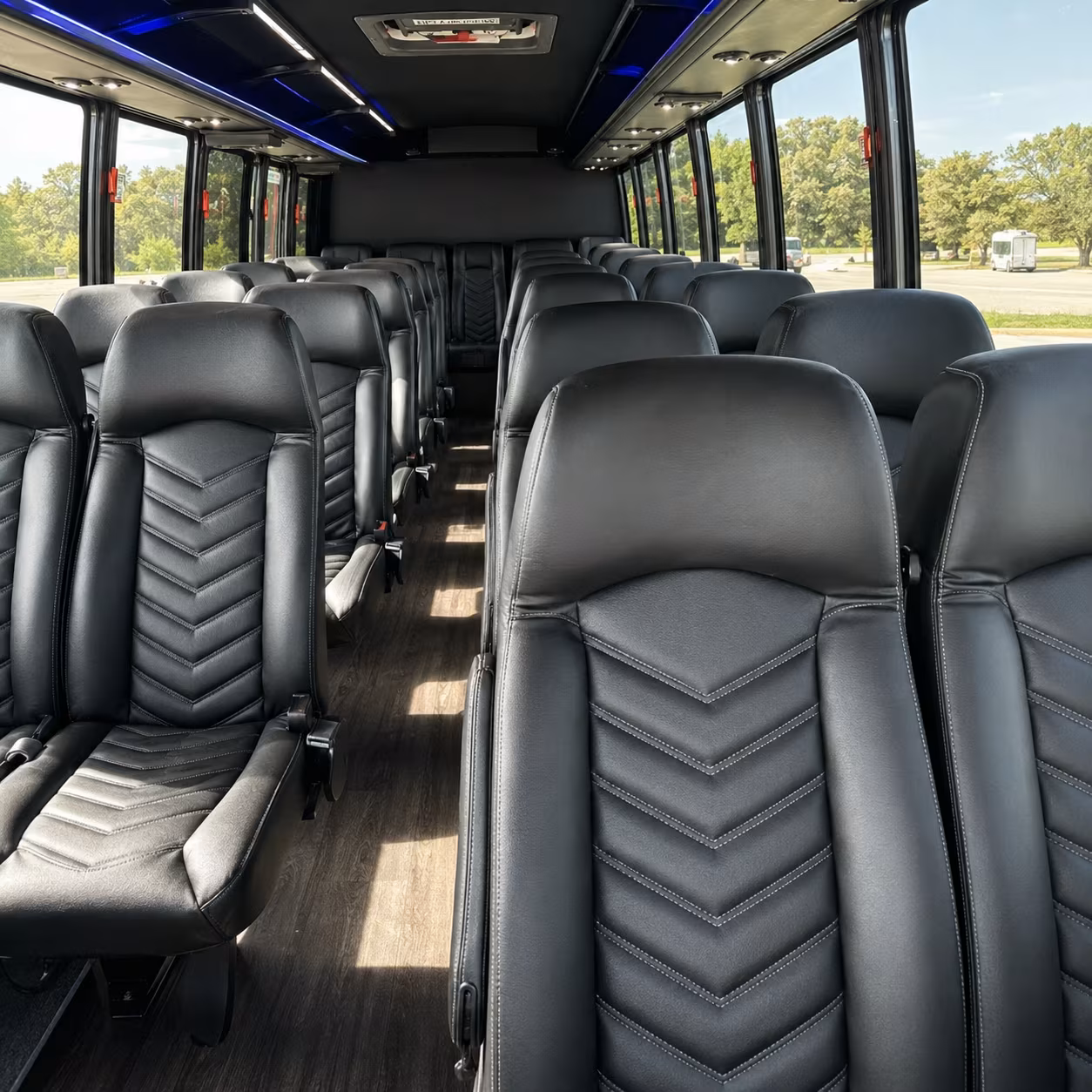 25 passenger minibus inside