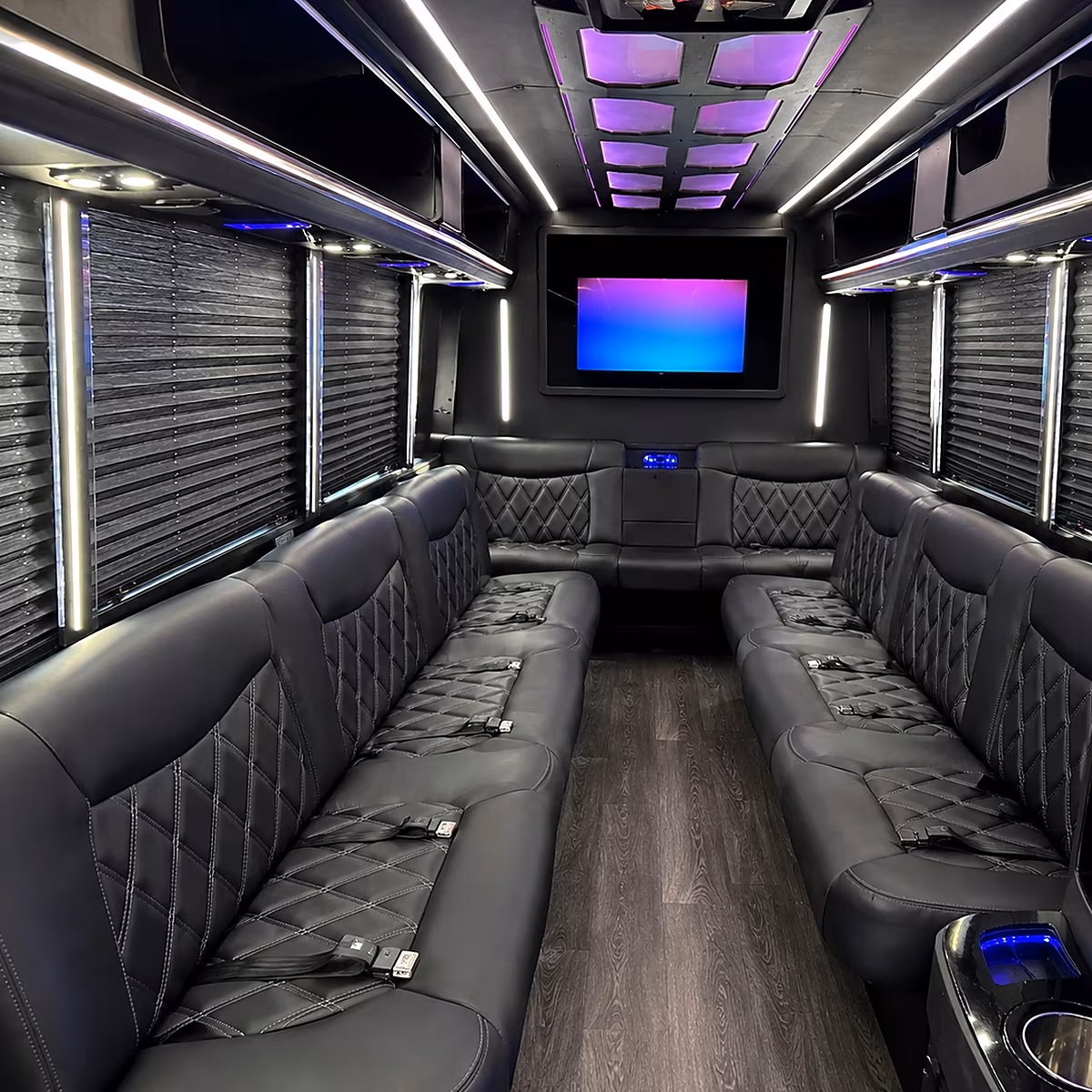 livermore party bus rental interior